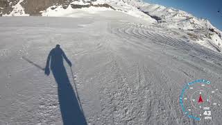 Tignes 2019 La Grabde Motte descente black run [upl. by Sanborn]