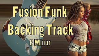 Fusion Funk Backing Track B Minor Indian Summer [upl. by Drye83]