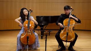 Barrière Cello Sonata for Two Cellos Sydney and Noah Lee [upl. by Michel]