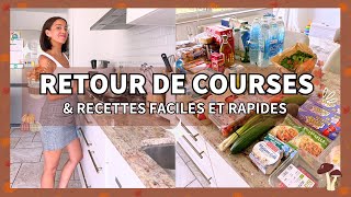 RETOUR DE COURSES  Famille de 4 amp idées repas 🥘 [upl. by Ariek218]