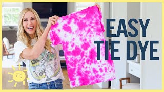 DIY  EASIEST TIE DYES No Kit Needed [upl. by Eelinnej]