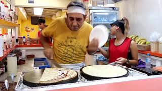 JULIO THE KING OF CREPES ALCUDIA MAJORCA [upl. by Baylor]