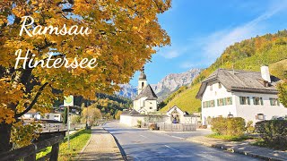 Hiking from Ramsau to Hintersee I Autumn I Germany [upl. by Annekim383]