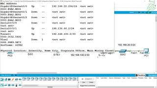 16  IP GRE Configuration Packet Tracer [upl. by Ynnaffit]