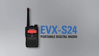 EVXS24 Portable Digital TwoWay Radio Compact Discreet Lightweight [upl. by Esinaj]