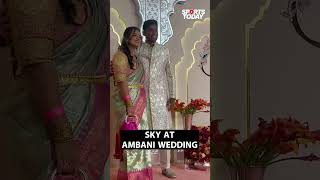 Suryakumar Yadav and wife dazzle at Ambani wedding Sports Today [upl. by Adarbil758]