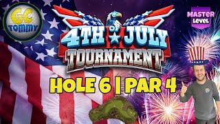 Master QR Hole 6  Par 4 EAGLE  4th of July Tournament Golf Clash Guide [upl. by Eiliab]