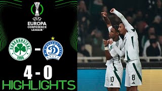 Panathinaikos vs Dinamo Minsk 40 Extended Highlights  UEFA Conference League 2024 [upl. by Anerroc]