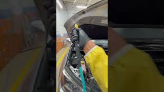 Spraying engine with degreaser before I pressure wash it autodetailing asmrvideo automobile [upl. by Eelessej]