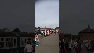 THE  AFTERNOON TEA  TRAIN BOARDING AT LEEMING BAR NORTH YORKSHIRE [upl. by Pfaff]