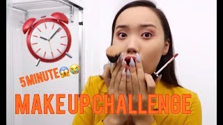 5 MINUTE MAKE UP CHALLENGE FAIL  ZAYA [upl. by Naeerb]