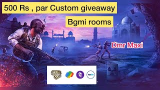 BGMI CUSTOM ROOMS LIVE  PUBG MOBILE CUSTOM ROOMS  UC GIVEAWAY FREE [upl. by Llerrom]