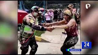 Cajamarca cientos de turistas celebran inicio de los carnavales [upl. by Rehpretsirhc229]