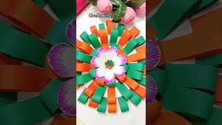 Paper craft ideaspaper flowers making at homepaper wall hanging making shorts diy craft [upl. by Enilamme]