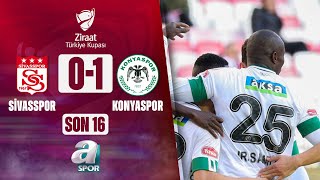 Sivasspor 01 Konyaspor Ziraat Türkiye Kupası Son 16 Turu  07022024 [upl. by Naggem]