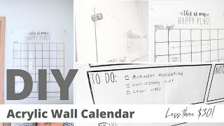 DIY Acrylic Wall Calendar [upl. by Presber744]