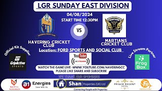 Havering CC Sunday XI v Martians CC Sunday 1st XI [upl. by Humfrey162]