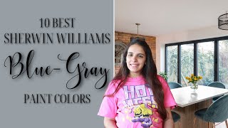 10 BEST Sherwin Williams Blue Gray Paint Colors [upl. by Jain]