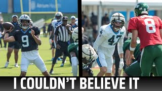 I Left Panthers Jets Joint Practice SHOCKED [upl. by Huoh]