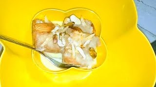 shahi tukda dessert 😋 delicious make easy at home 🏠 [upl. by Muhan]