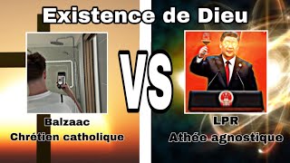 Balzaac catholique VS LPR athée agnostique  débat  Existence de dieu [upl. by Marketa88]