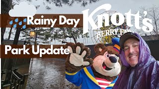 Knotts Berry Farm  Rainy Day  Park Update  January 2024 [upl. by Ennyletak]