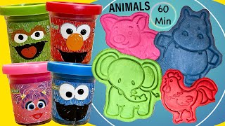 Create and Learn Animals with Play Doh  Preschool Toddler Learning  Learn Colors and Animal Sounds [upl. by Ecart]