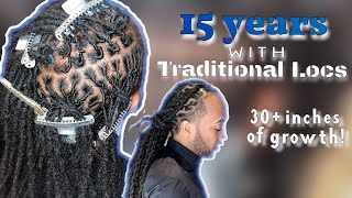 15 YEAR LOC JOURNEY  Healthy Traditional Loc’s  Retwist Hubby’s Locs with me☺️ [upl. by Marjorie866]