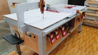 Building 5 in 1 Workshop  DIY Table Saw Router Table Disc Sander Jigsaw Table Planer Table [upl. by Feinleib893]