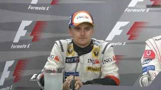 kimi raikkonen and heikki kovalainen speaking finnish fuji 2007 [upl. by Namzaj]