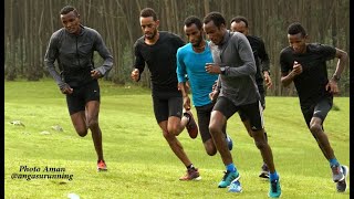 Mount Entoto Ethiopia  running high elevation [upl. by Jacquenette195]