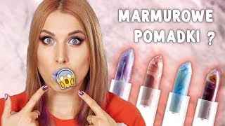 â™¦ WTF Test marmurowych pomadek đź± NYX Faux Marble â™¦ Agnieszka Grzelak Beauty [upl. by Giavani]