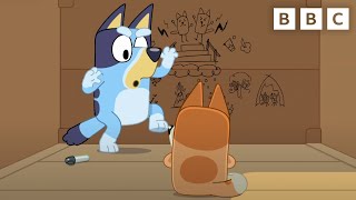 Bluey and Bingo Play in the Box  CBeebies [upl. by Aelat]