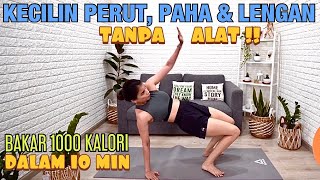 Olahraga 10 Menit Bakar Lemak Perut Paha dan Lengan Tanpa Alat  Olahraga Di Rumah [upl. by Susan]