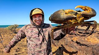 GIANT CRAB  Catch and Cook  2 Days Fishing Hunting amp Foraging For Food [upl. by Brennan]