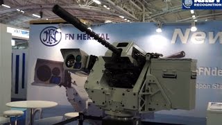 FN Herstal unveils the Sea deFNder naval remote weapon station at Euronaval 2014 [upl. by Tiphane]