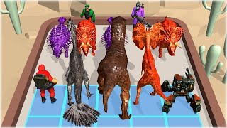 MAX LEVEL in Dinosaurs Battle Merge 3D Game [upl. by Linus]