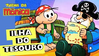 ILHA DO TESOURO  História Infantil Turma da Mônica [upl. by Birk504]