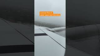 Laminar flow of water vapor over the wing aviation [upl. by Chelton304]