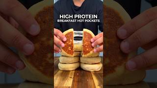 High Protein Breakfast Hot Pockets🍳🥓 Only 328 Calories With 32g Protein highprotein mealprep [upl. by Catha]