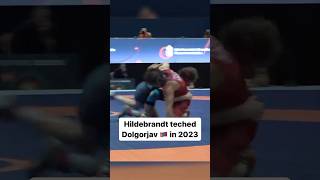 Sarah Hildebrandt 🇺🇸 teched Otgonjargal Dolgorjav 🇲🇳 at the UWW ranking series tournament 4 [upl. by Fife924]