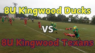 8U Kingwood Ducks vs 8U Kingwood Texans Football Game 1 KFL 2024 [upl. by Nilad]