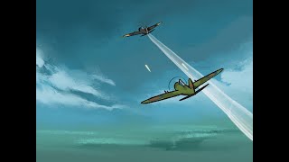 Dogfight Scene Animation  Procreate Dreams [upl. by Milzie133]