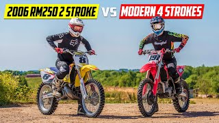 16YearOld 250 Two Stroke vs Modern 4 Strokes [upl. by Yblocaj925]