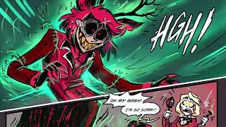 Alastors Full Potential  Hazbin Hotel Comic dub  The Staff [upl. by Eenar]