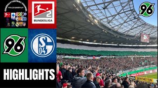 Hannover 96 vs FC Schalke04  28Spieltag Bundesliga Highlights [upl. by Nylde]