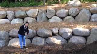 How to turn a hill into a flat yard with a Retaining wall [upl. by Oskar650]