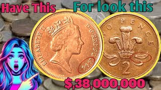 Top 3uk tow Pence Rare UK Two pence Coins Worth A lot of money Coins Worth money [upl. by Artamas]