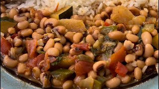 The Best Black Eyed Peas Stew Frijoles Carita o Ojos Negros Guisados [upl. by Ydolem]