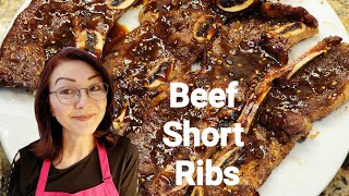 Teriyaki Beef Flanken Ribs Cooked in an Air Fryer [upl. by Alleirbag]